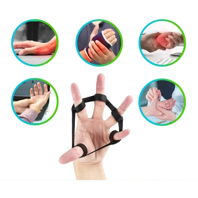 1/2pcs Hand Gripper Silicone Finger Expander Exercise Hand Grip Wrist Strength Trainer Finger Exercise Resistance Bands Fitness - Image 2