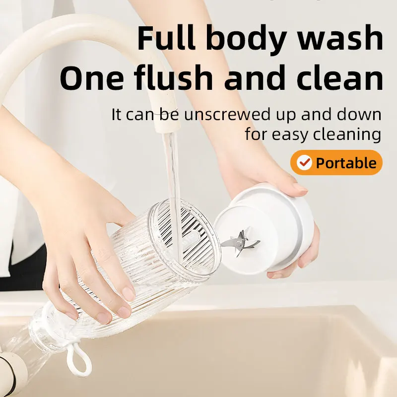 Portable Blender 500ml Mini Juicer USB Rechargeable Personal Smoothie Maker Multifunctional Travel Juice Cup Home Office - Image 4