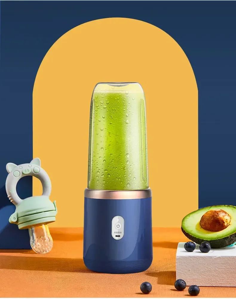 Portable Fruit Juice Blenders Summer Personal Electric Mini Bottle Home Usb 6 Blades Double Cup Juicer Machine For Kitchen - Image 28