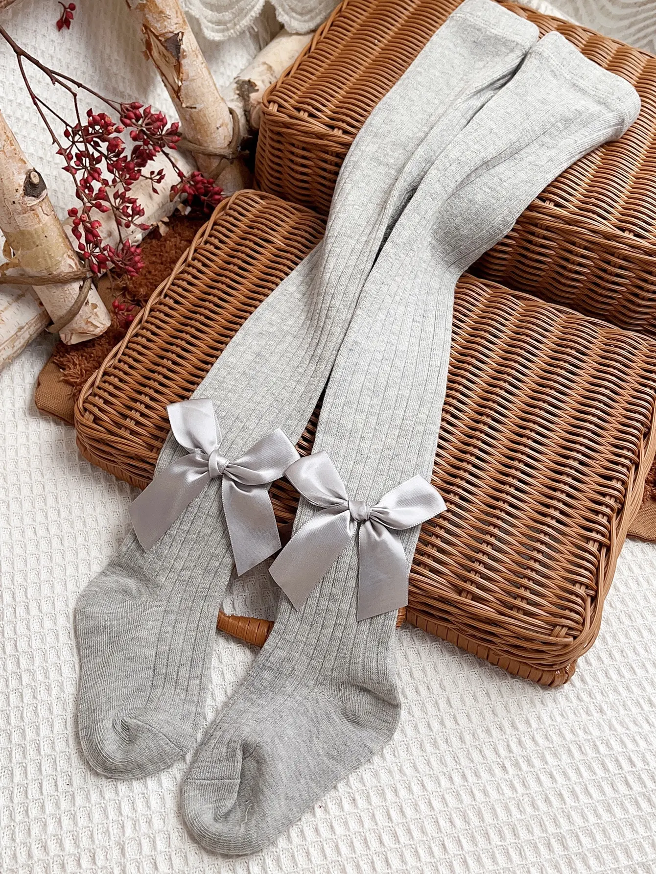 4pairs Toddler Girls Bow Decor Tights - Image 4