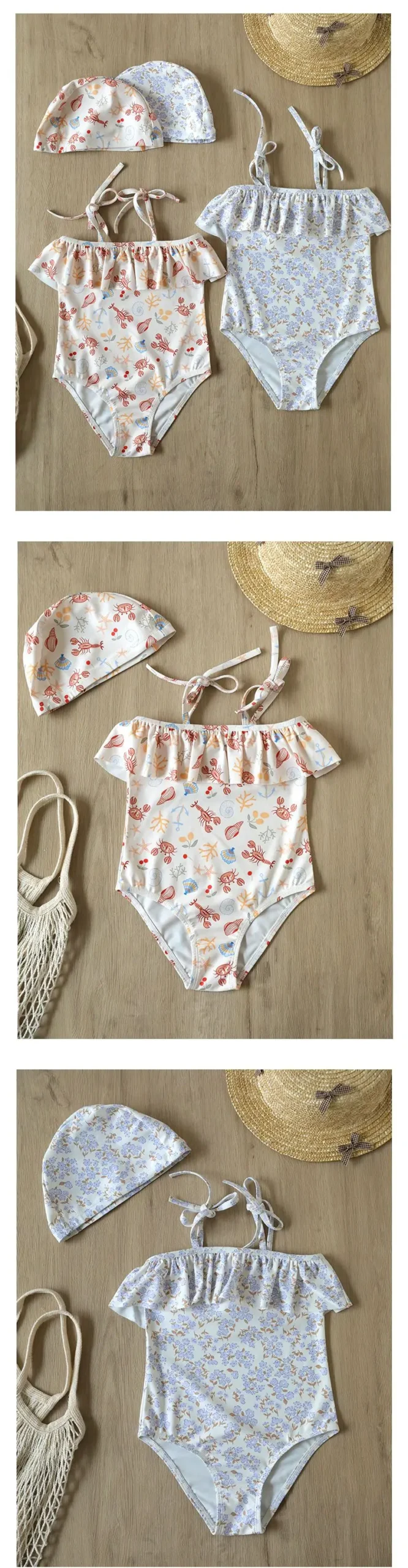 deer jonmi 2026 New Summer Toddlers Girls Princess Cute Swimwear Printed Backless Beach Bikini Children Two-piece Swimsuits - Image 51