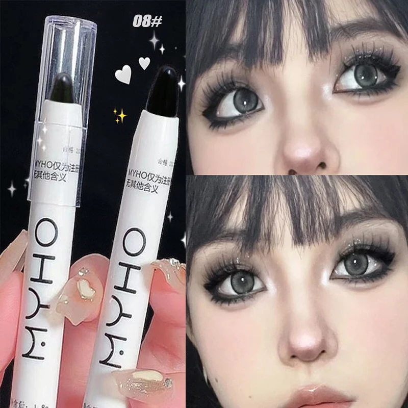 Glitter Chameleon Pink Eye Shadow Pen Lying Silkworm Highlighter Eye Head Brightening White Pearlescent Eyeliner Pencil Makeup - Image 11