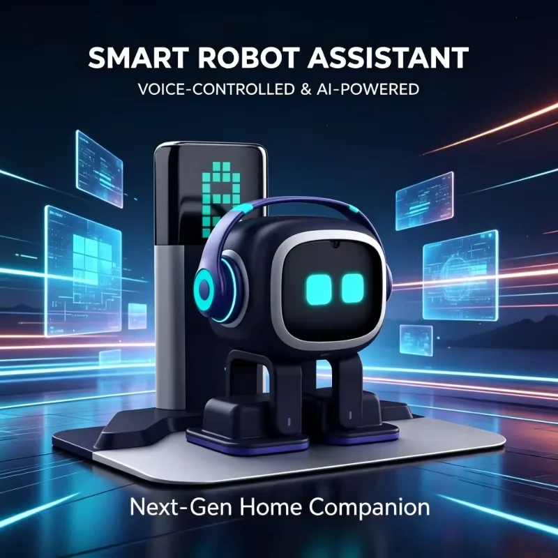 EMO Robot Toy Desktop Pet Intelligent Ai Electronic Accompanying Decoration Electronic Advanced Smart Pet Children's Toys Gift - Image 2