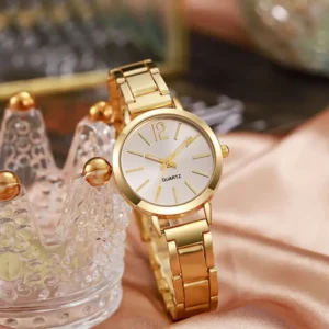 Women Watch Fashion Small Dial Gold Watch Woman Luxury Alloy Strap Ladies Quartz Wristwatches Gift Clock Gift reloj mujer