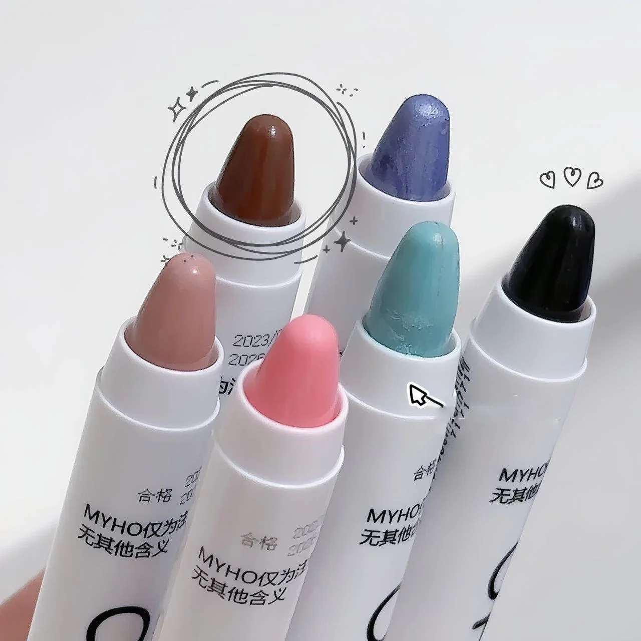 Glitter Chameleon Pink Eye Shadow Pen Lying Silkworm Highlighter Eye Head Brightening White Pearlescent Eyeliner Pencil Makeup - Image 6