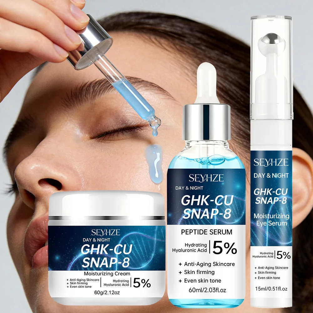 SEYHZE Facial Skincare Kit 3pcs with Eye Essence Moisturizing Cream And Serum - Tightening Lifting Even Skin Tone Deep Hydration - Image 14