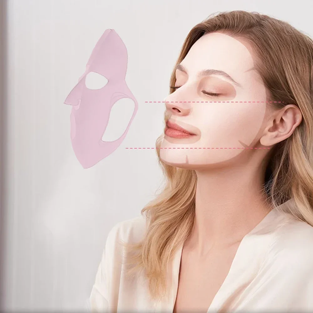 Silicone Facemask Holder Reusable Silicone Face Mask Holder for Sheet Masks Wet Locking Avoid Evaporation Skincare Beauty Tool - Image 9