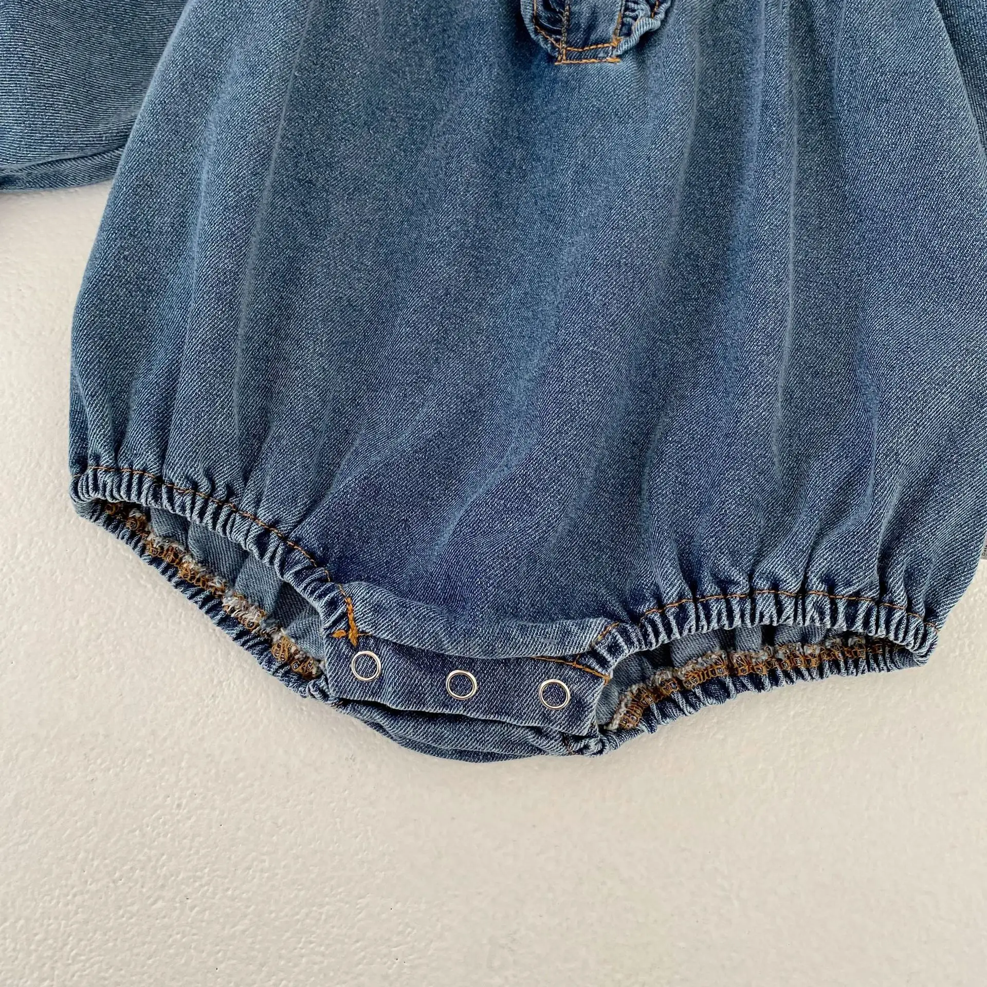 Spring and Autumn New Long Sleeve Baby Girl's Denim Clothes - Image 12