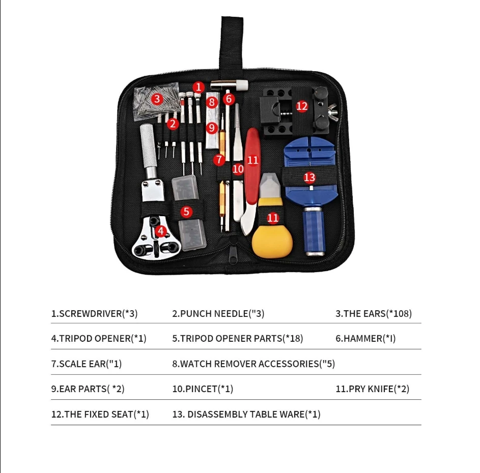 Multi-Function Watch Repair Tool Set, Strap Remover and Bottom Case Holder, Watch Opener for Battery Replacement & Maintenance - Image 7