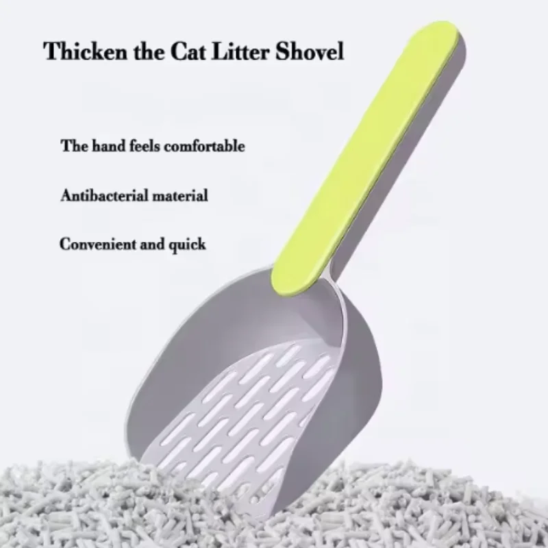 New pet litter shovel Candy color high appearance horizontal handle cat toilet shovel poop pickup Cat cleaning supplies - Image 23