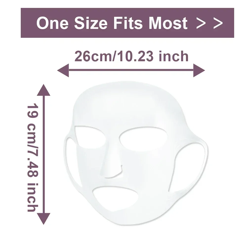 Silicone Facemask Holder Reusable Silicone Face Mask Holder for Sheet Masks Wet Locking Avoid Evaporation Skincare Beauty Tool - Image 3