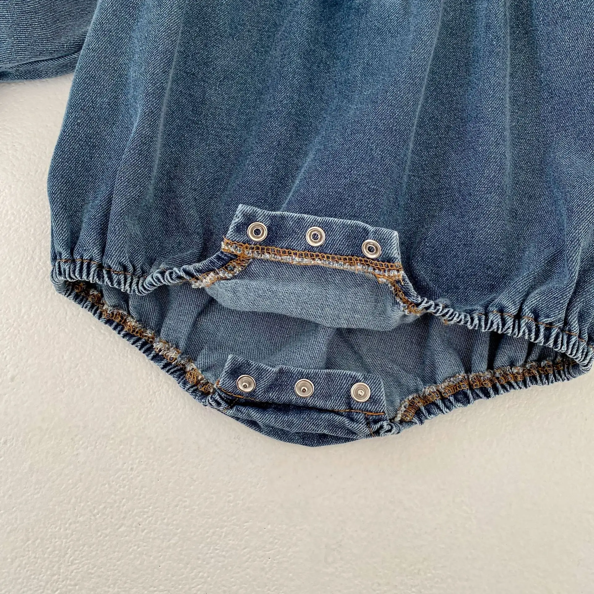 Spring and Autumn New Long Sleeve Baby Girl's Denim Clothes - Image 13