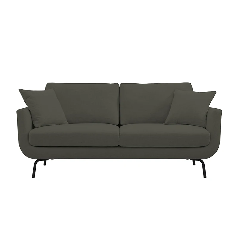 Furniture White Living Room 2 Seater Modern Nordic Scandinavian Upholstery Small Comfy High Quality - Image 8