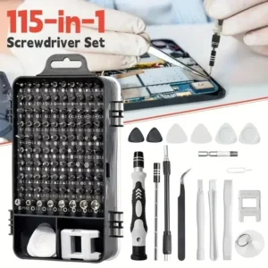 115-in-1 Precision Screwdriver Set with Magnetic Bits - Electronics Repair Tool Kit for Phone, Laptop, PC & DIY Projects