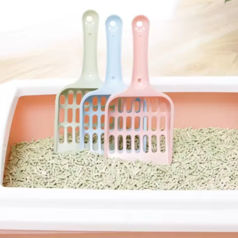 New pet litter shovel Candy color high appearance horizontal handle cat toilet shovel poop pickup Cat cleaning supplies - Image 17