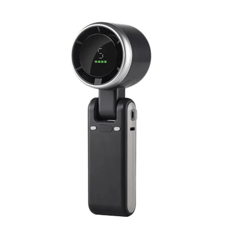 Portable Mini Handheld Fan Multi-functional Foldable Fan USB Rechargeable Mini Turbine Fan Mini Table Fan - Image 7