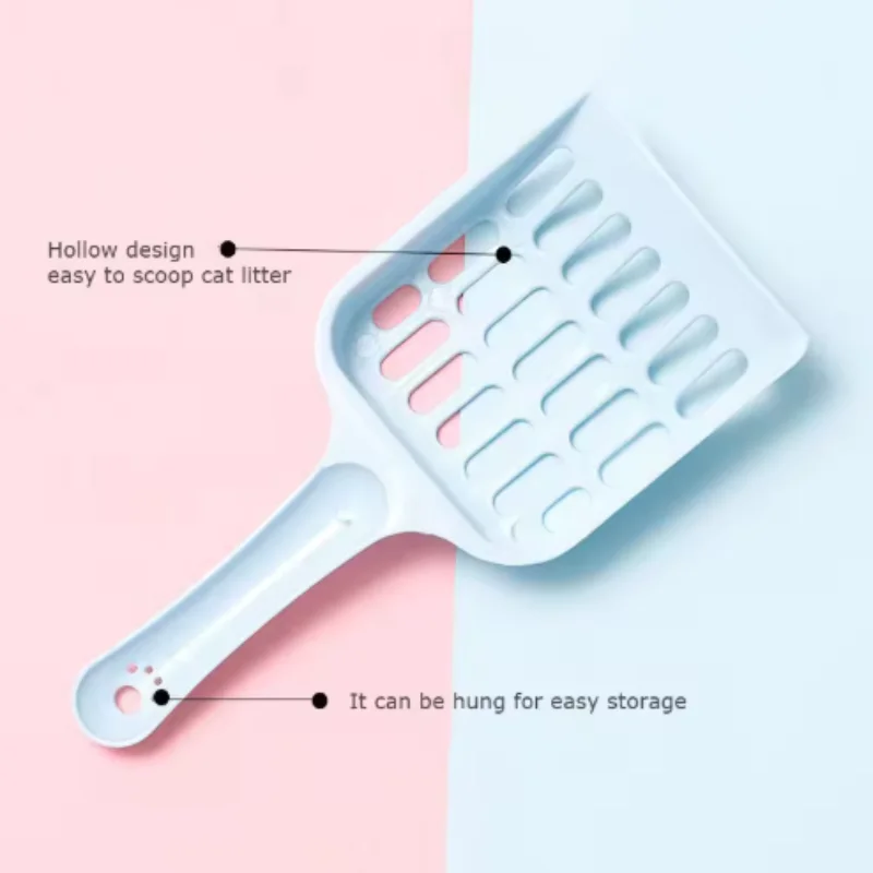 New pet litter shovel Candy color high appearance horizontal handle cat toilet shovel poop pickup Cat cleaning supplies - Image 5
