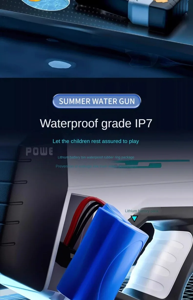 High Pressure Electric Water Gun Fully Automatic Absorb Water Burst Watergun Toys for Kids Summer Outdoor Pool Fight Games Gifts - Image 21