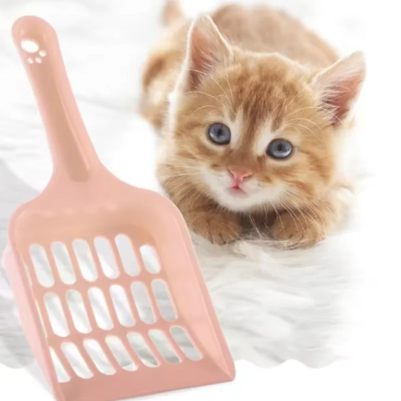 New pet litter shovel Candy color high appearance horizontal handle cat toilet shovel poop pickup Cat cleaning supplies - Image 2