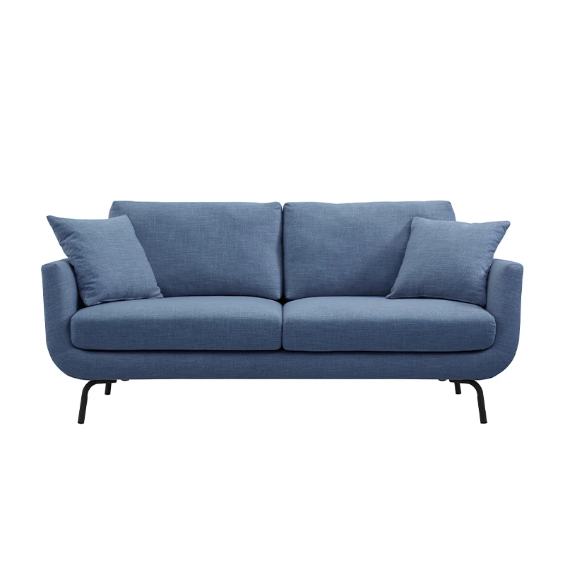 Furniture White Living Room 2 Seater Modern Nordic Scandinavian Upholstery Small Comfy High Quality - Image 10