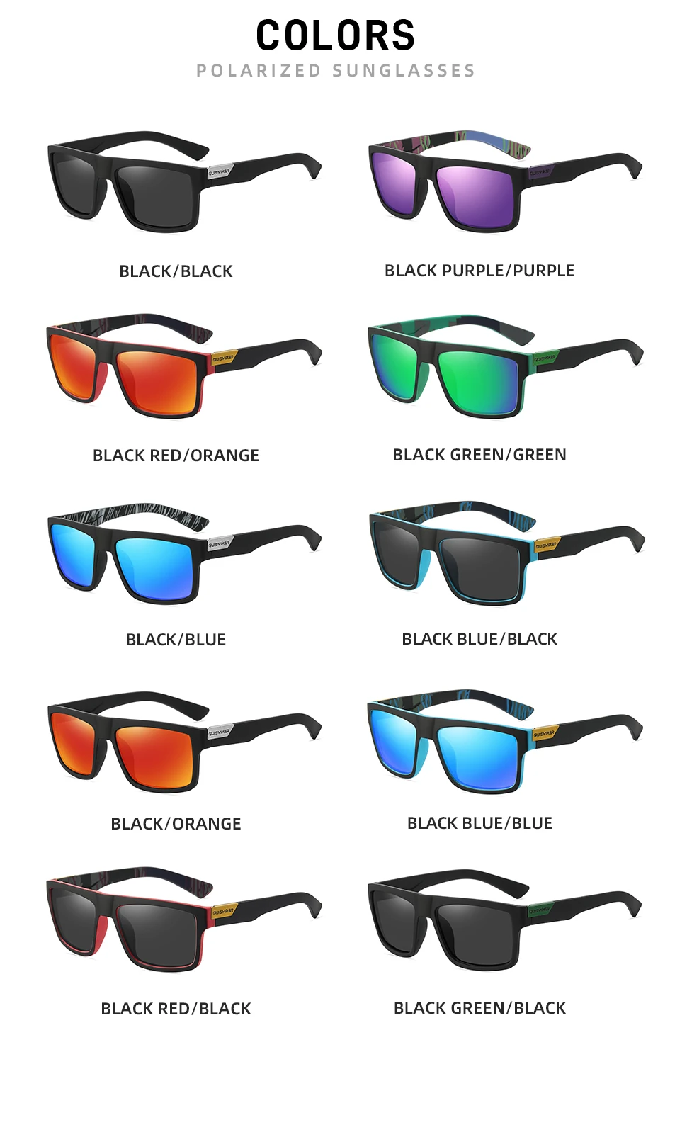 Classic Polarized Sunglasses Men Women UV400 Sun Glasses Fishing Goggles Outdoor Sport Eyewear - Image 15