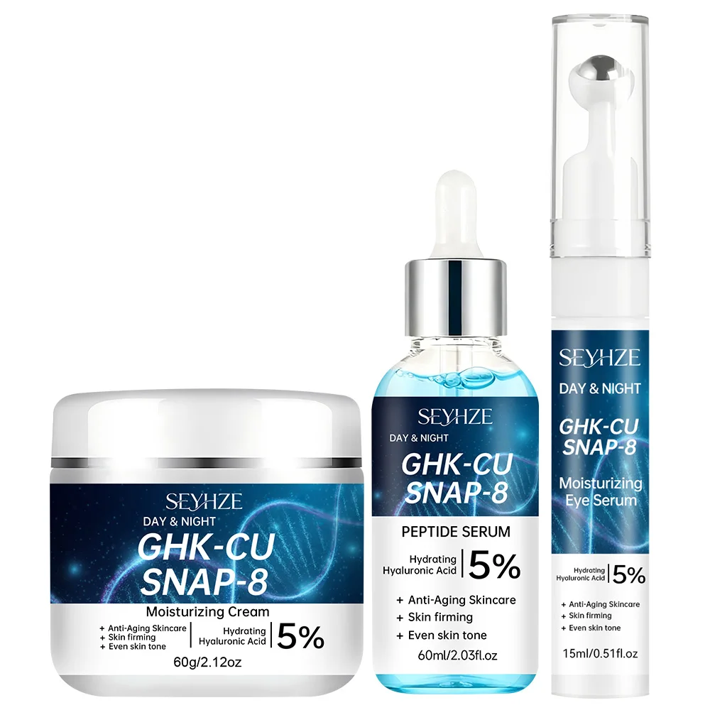 SEYHZE Facial Skincare Kit 3pcs with Eye Essence Moisturizing Cream And Serum - Tightening Lifting Even Skin Tone Deep Hydration - Image 7