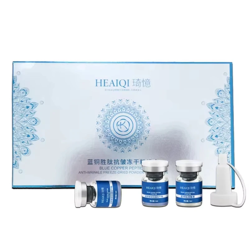 Blue Copper Peptide Freeze-Dried Powder GHK-Cu Essence Deep Hydration Firming Restore Skin Elasticity Rejuvenating SkinCare - Image 2
