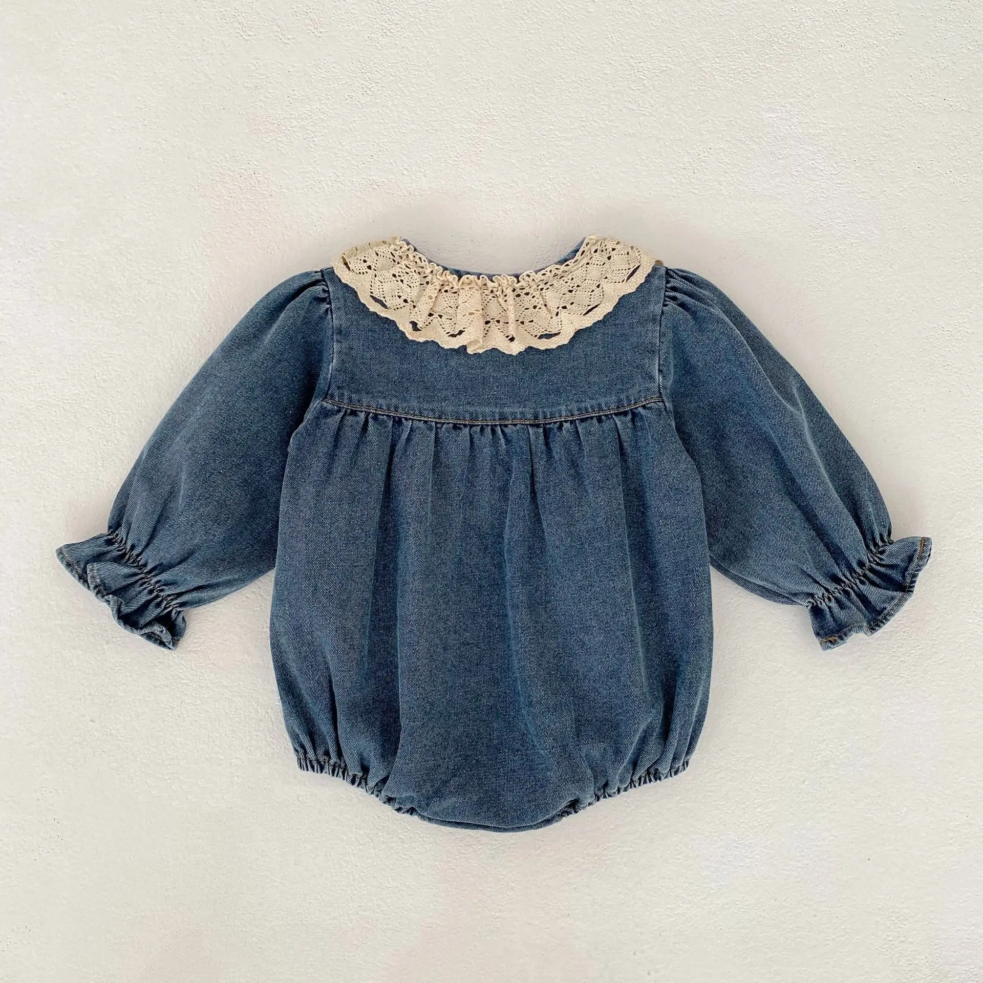 Spring and Autumn New Long Sleeve Baby Girl's Denim Clothes - Image 10